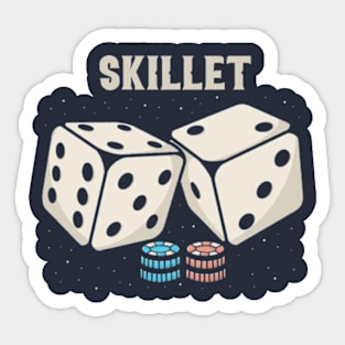 skillet Dice Sticker